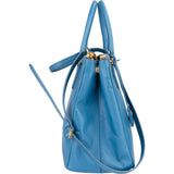Prada Blue Saffiano Leather Galleria Handbag