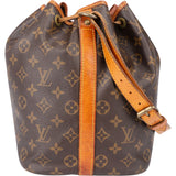 Louis Vuitton Canvas Monogram Sac Noe Petit Shoulder Bag