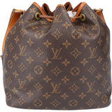 Louis Vuitton Canvas Monogram Sac Noe Petit Shoulder Bag