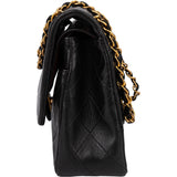 Chanel Quilted Lambskin 24K Gold Medium Double Flap Crossbody Bag