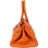 Hermès Orange Clemence Leather Birkin 42 JPG Shoulder Bag