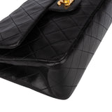Chanel Quilted Lambskin 24K Gold Medium Double Flap Crossbody Bag