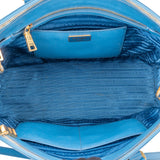 Prada Blue Saffiano Leather Galleria Handbag