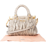 Miu Miu Quilted Leather Shutter Handbag