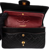 Chanel Quilted Lambskin 24K Gold Medium Double Flap Crossbody Bag