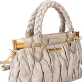 Miu Miu Quilted Leather Shutter Handbag