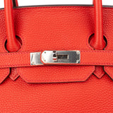 Hermès Rouge Togo Leather Birkin 35 Handbag