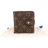 Louis Vuitton Canvas Monogram Clip Wallet