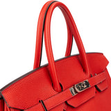 Hermès Rouge Togo Leather Birkin 35 Handbag
