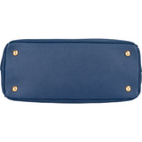 Prada Blue Saffiano Leather Galleria Handbag