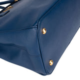 Prada Blue Saffiano Leather Galleria Handbag