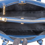 Prada Blue Saffiano Leather Galleria Handbag