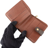 Louis Vuitton Canvas Monogram Clip Wallet