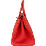Hermès Rouge Togo Leather Birkin 35 Handbag