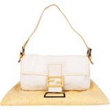 Fendi Limited Cotton Baguette Handbag