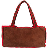 Chanel Suede Turnlock Teddy Handbag