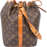 Louis Vuitton Canvas Monogram Sac Noe Petit Shoulder Bag
