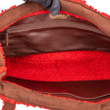 Chanel Suede Turnlock Teddy Handbag