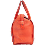 Celine Orange Leather Luggage Handbag