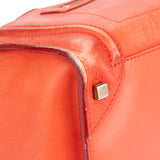 Celine Orange Leather Luggage Handbag