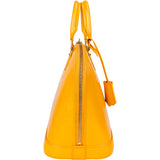 Louis Vuitton Yellow Vernis Monogram Alma PM Handbag
