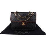 Chanel Quilted Lambskin 24K Gold Single Flap Crossbody Bag