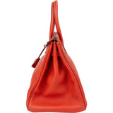 Hermès Clemence Leather Birkin 35 Handbag