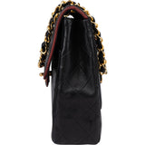 Chanel Quilted Lambskin 24K Gold Single Flap Crossbody Bag