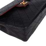 Chanel Quilted Lambskin 24K Gold Single Flap Crossbody Bag