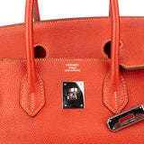 Hermès Clemence Leather Birkin 35 Handbag