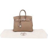 Hermès Étoupe Togo Leather Birkin 25 Handbag