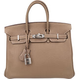 Hermès Étoupe Togo Leather Birkin 25 Handbag
