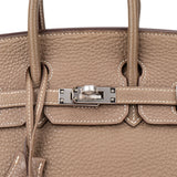 Hermès Étoupe Togo Leather Birkin 25 Handbag