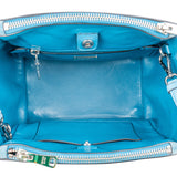 Prada Bleu Suede Vitello Handbag