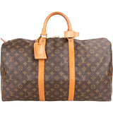 Louis Vuitton Canvas Monogram Keepall 50