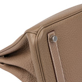 Hermès Étoupe Togo Leather Birkin 25 Handbag