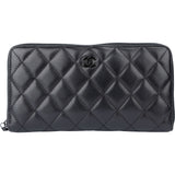 Chanel Quilted Lambskin Black CC Wallet