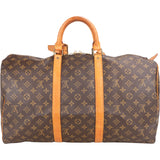 Louis Vuitton Canvas Monogram Keepall 50