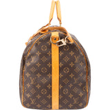 Louis Vuitton Canvas Monogram Keepall 55 Bandouliere