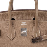Hermès Étoupe Togo Leather Birkin 25 Handbag