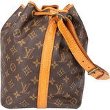 Louis Vuitton Canvas Monogram Sac Noe Petit Shoulder Bag