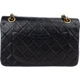 Chanel Quilted Lambskin 24K Gold Small Double Flap Crossbody Bag