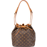 Louis Vuitton Canvas Monogram Sac Noe Petit Shoulder Bag