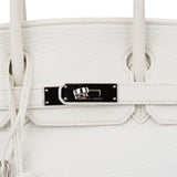 Hermès All White Clemence Leather Birkin 30 Handbag