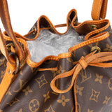 Louis Vuitton Canvas Monogram Sac Noe Petit Shoulder Bag