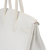 Hermès All White Clemence Leather Birkin 30 Handbag