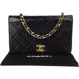 Chanel Quilted Lambskin Single Flap Shoulder Bag