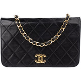 Chanel Quilted Lambskin Single Flap Shoulder Bag
