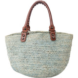 Balenciaga Raffia Panier City Handbag