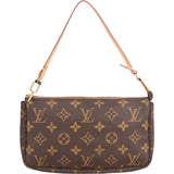 Louis Vuitton Canvas Monogram Pochette Accessoire Handbag